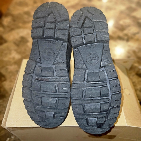 LIKE NEW* Wonder Nation Black "Tucker" Hiking Moto Boots- Big Boy's Size 4 - Picture 6 of 8